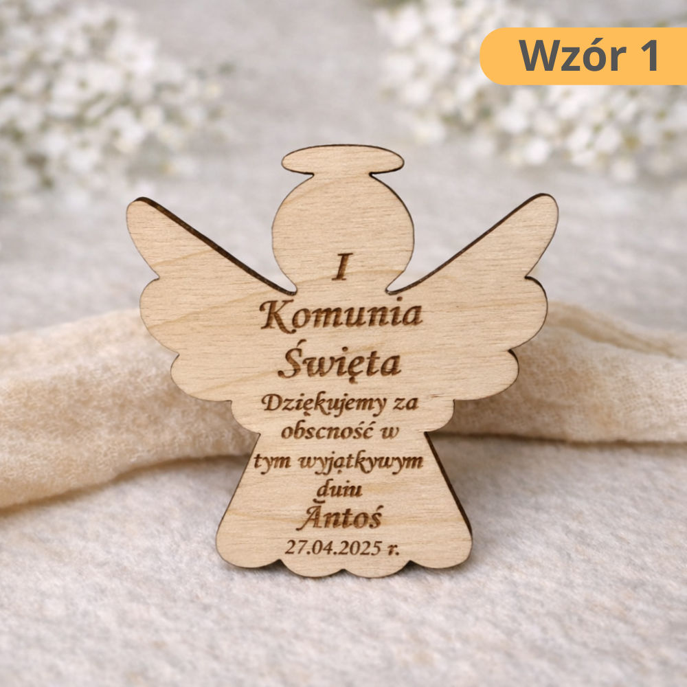 Magnes komunijny | Sklejka 3 wzory - obrazek 2