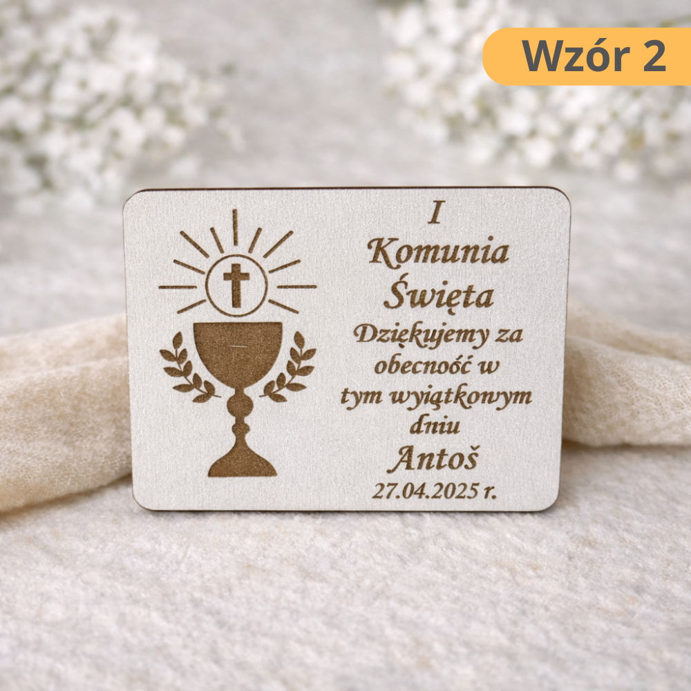 Magnes komunijny | Sklejka 3 wzory - obrazek 3