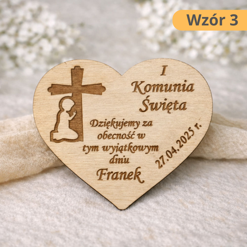 Magnes komunijny | Sklejka 3 wzory - obrazek 4