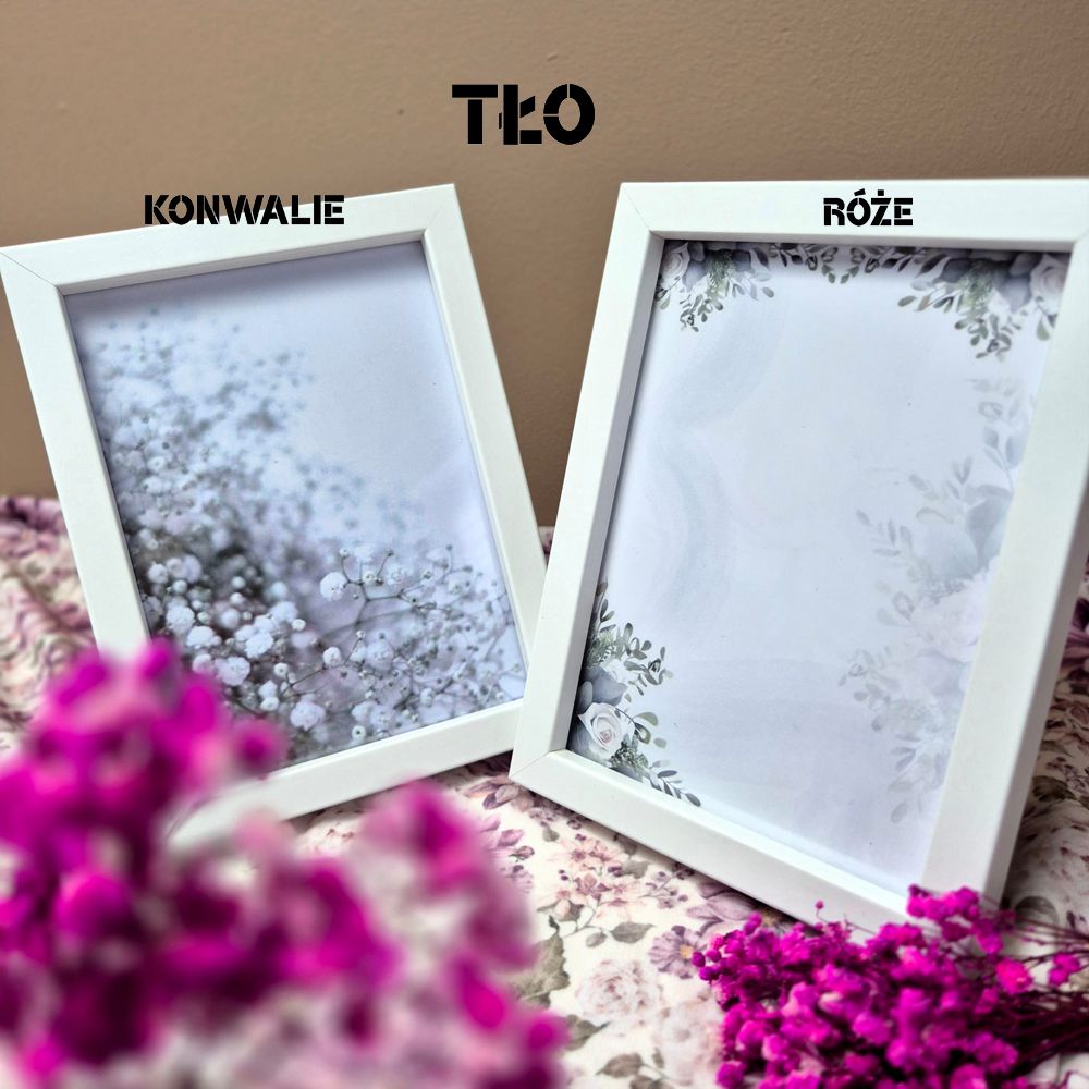 Aniołek na Komunię Świętą dla dziewczynki – ręcznie zdobiona ramka - obrazek 8