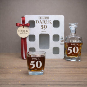 Karafka zestaw na 50 urodziny