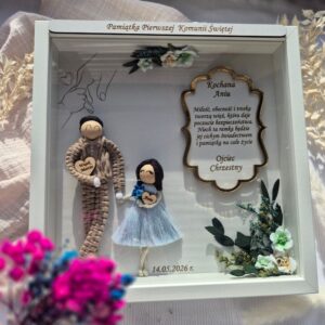 Personalizowany portret 3D Komunia – prezent dla dziecka na Komunie Świętą