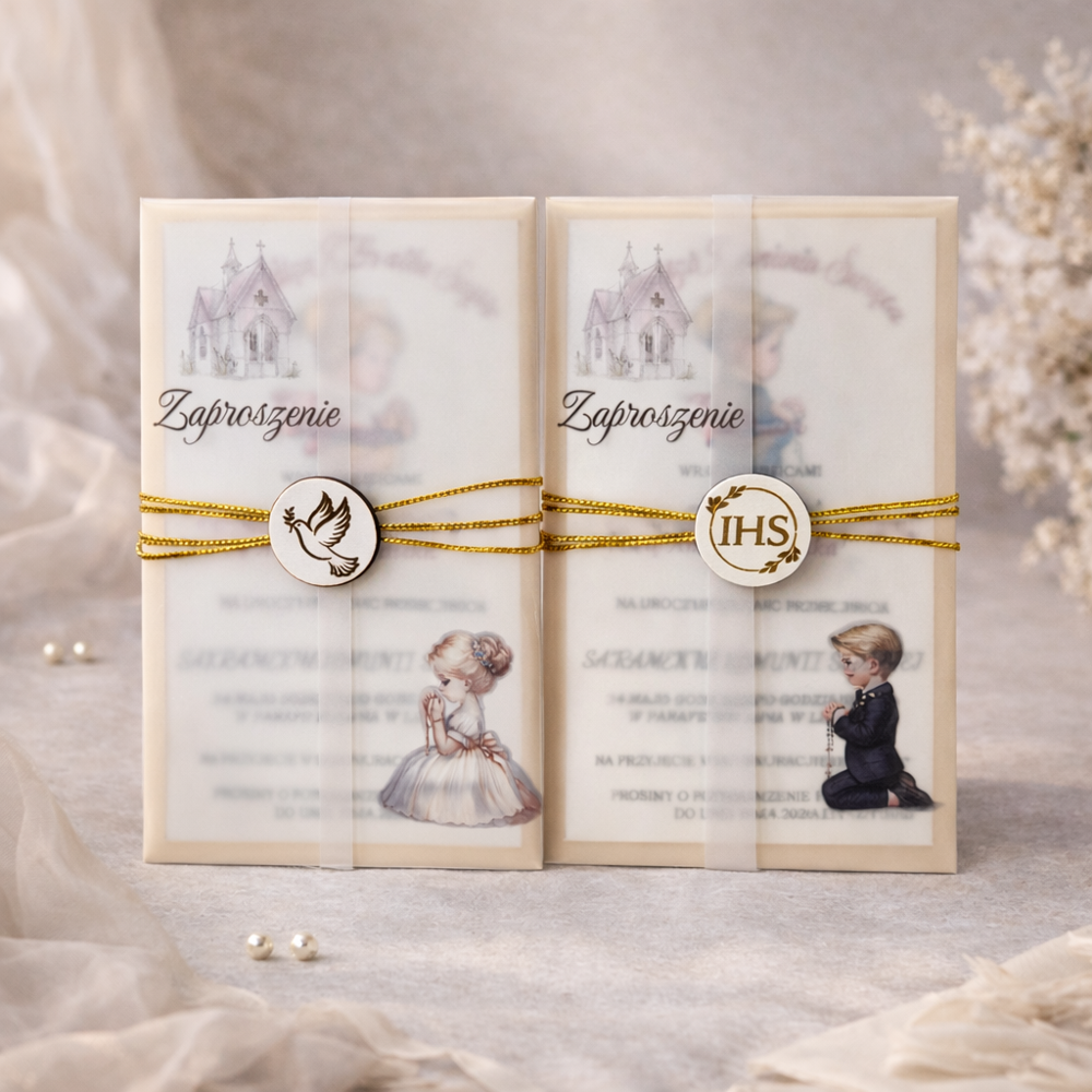zaproszenia komunijne