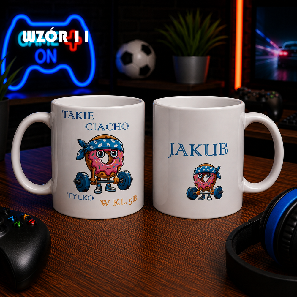 Personalizowany kubek z piłką na Dzień Chłopaka z imieniem – prezent do szkoły - obrazek 14
